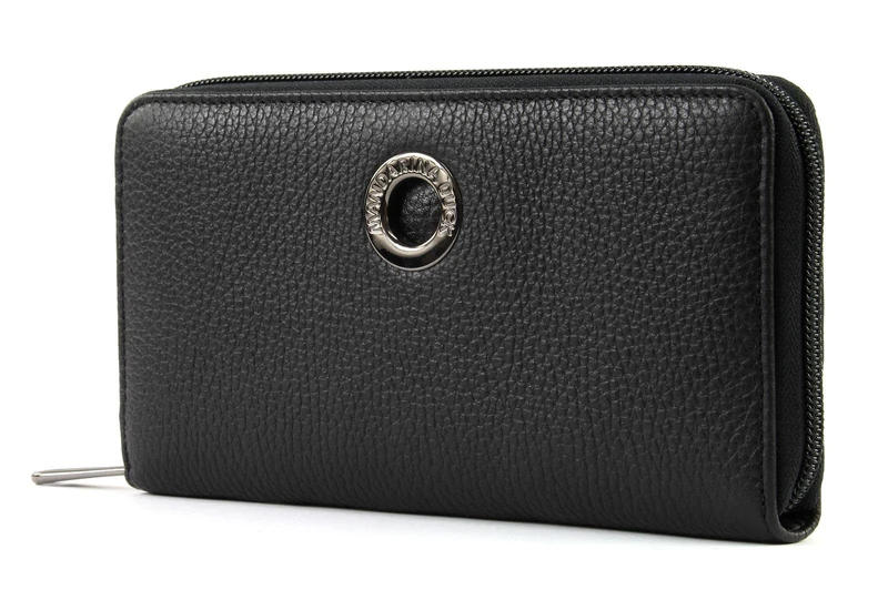 Mandarina Duck Women's Mellow Leather Wallet, Nero, 19x10,5x2 (L x H x W)