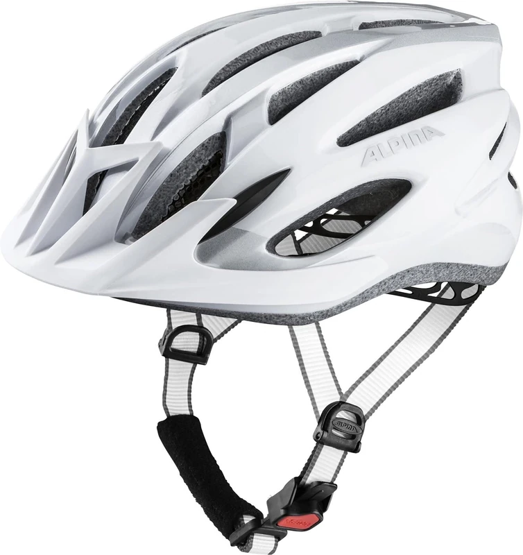 Alpina Unisex Mtb 17 Bicycle Helmet, White/Silver, 54
