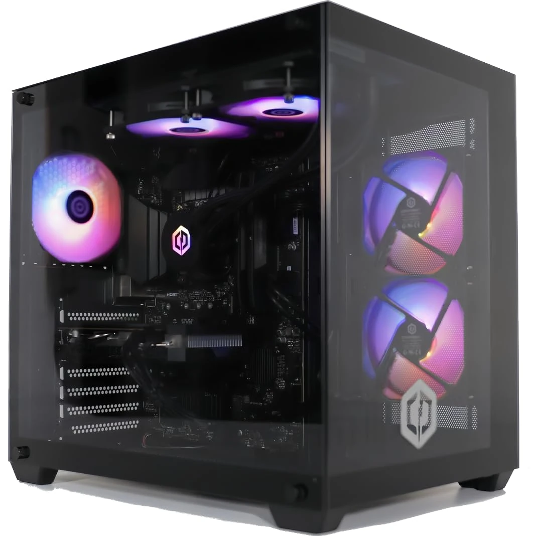 CyberPowerPC Luxe Gaming PC - AMD Ryzen 7 5700X, Nvidia RTX 4080 Super 16GB, 32GB RAM, 1TB NVMe SSD, 750W 80+ PSU, Wi-Fi, Liquid Cooling, Windows 11, Ark RGB