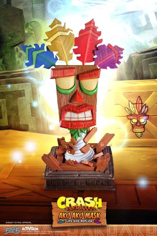 First4Figures Crash Bandicoot Aku Aku Mask (Life Size) RESIN Statue