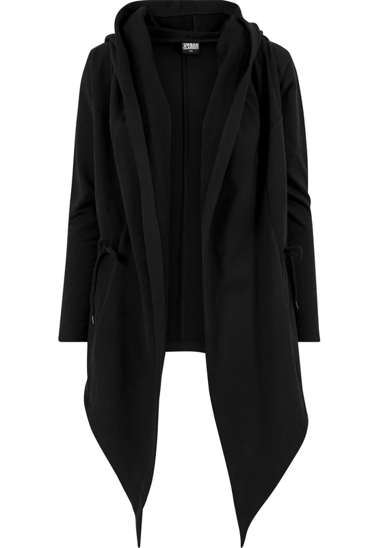 Urban Classics Women's Hooded Sweat Cardigan Sweater, Black (Black 7), XXXL