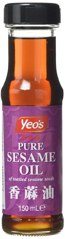Yeo's 100 Percent Pure Sesame Oil, 150 ml, Pack of 12