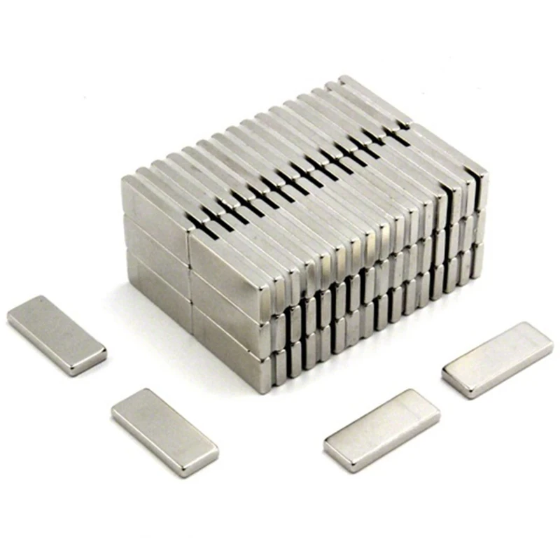 N42 Neodymium Magnet for Arts, Crafts, Model Making, DIY, Hobbies, Office, and Home - 25mm x 10mm x 3mm thick - 4.3kg Pull - Pack of 200 - Image 1