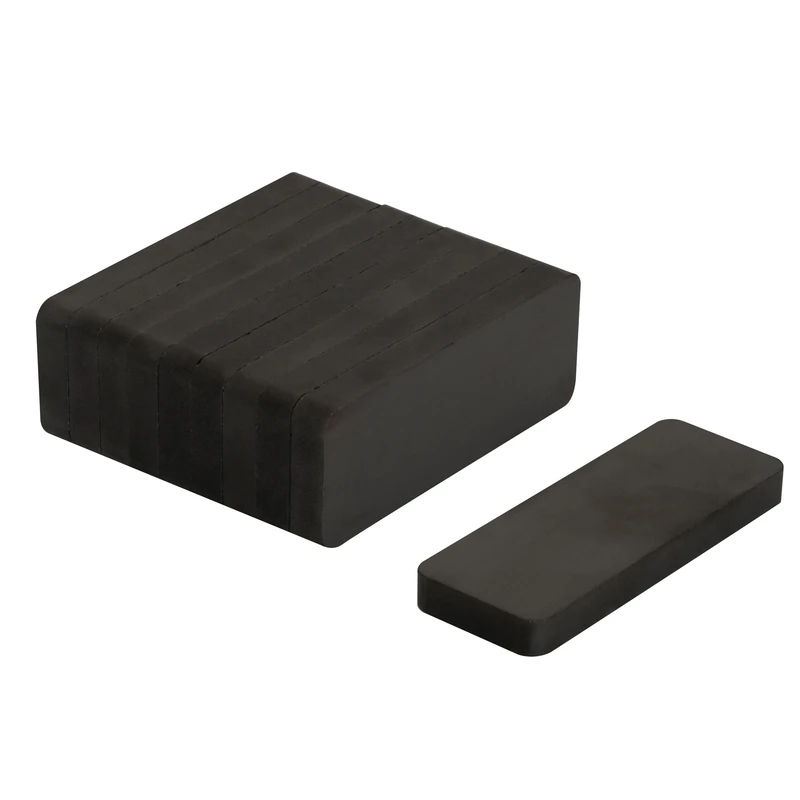 Y30BH Ferrite Magnet for Arts, Crafts, Model Making, DIY and Hobbies - 50mm x 19mm x 5mm thick - 1.5kg Pull - Pack of 100