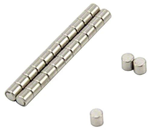N42SH High Temperature Neodymium Magnet for High-Temperature, Engineering, and Manufacturing Applications - 2mm dia x 2mm thick - 0.15kg Pull - Pack of 1000