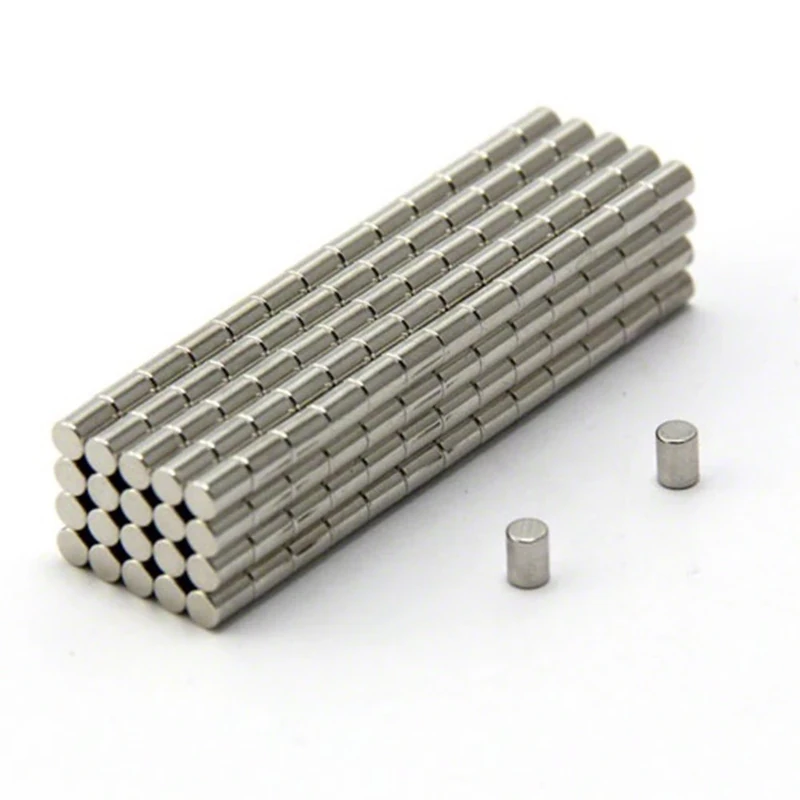 N42 Neodymium Magnet for Arts, Crafts, Model Making, DIY, Hobbies, Office, and Home - 3mm dia x 4mm thick - 0.35kg Pull - Pack of 500