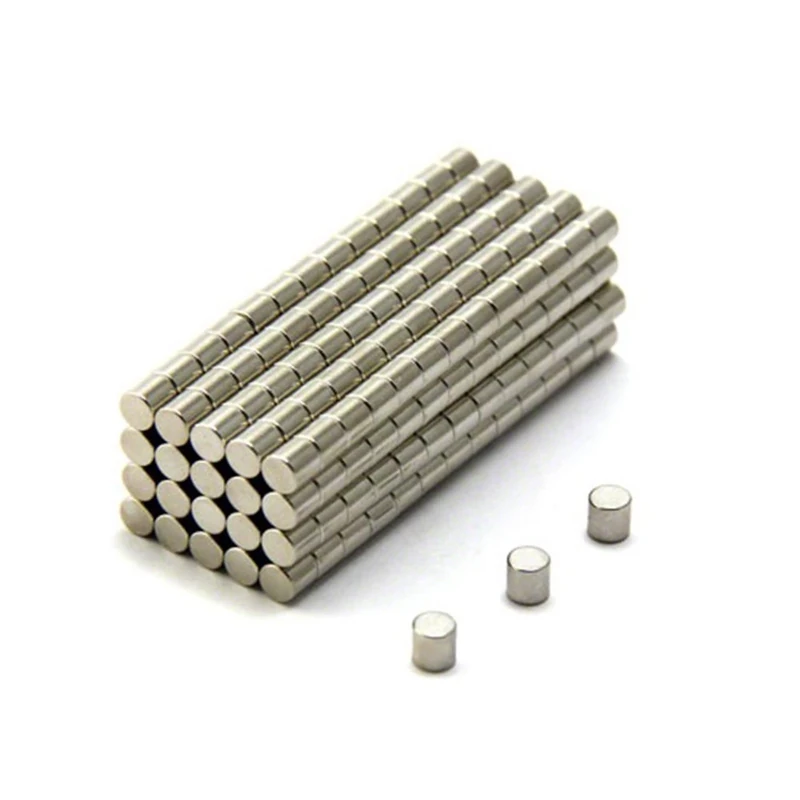 N42 Neodymium Magnet for Arts, Crafts, Model Making, DIY, Hobbies, Office, and Home - 4mm dia x 4mm thick - 0.58kg Pull - Pack of 500