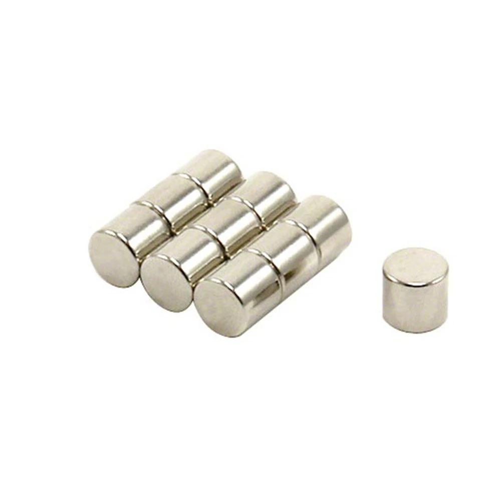 N42 Neodymium Magnet for Engineering, Manufacturing and Technology Applications - 8mm dia x 7.25mm thick - 2.4kg Pull - Pack of 200