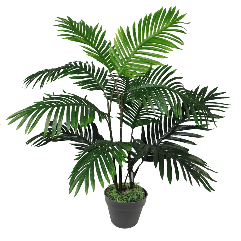 Leaf Large Artificial Palm Tree, Green, 90cm