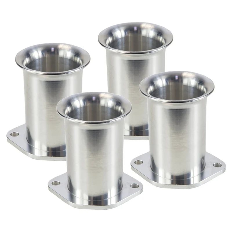 Ramair Filters BOT-40-60-4PK Weber DCOE 40 mm Bolt on Velocity Stack Carb Trumpet, 60 mm, Set of 4