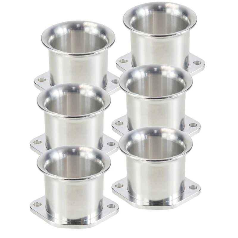 Ramair Filters BOT-40-43-6PK Weber DCOE 40 mm Bolt on Velocity Stack Carb Trumpet, 43 mm, Set of 6