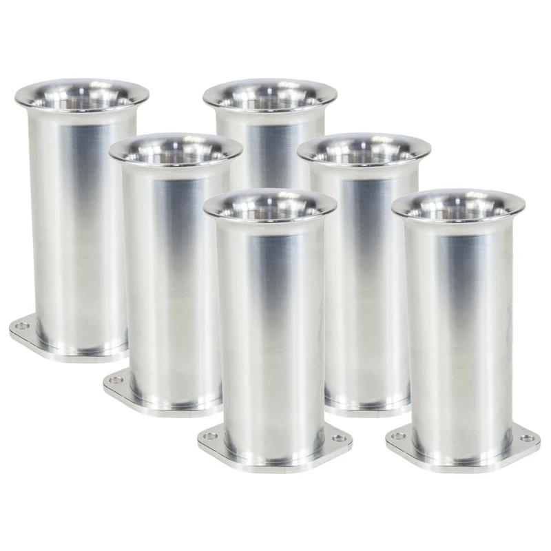 Ramair Filters BOT-45-100-6PK Weber DCOE 45 mm Bolt on Velocity Stack Carb Trumpet, 100 mm, Set of 6