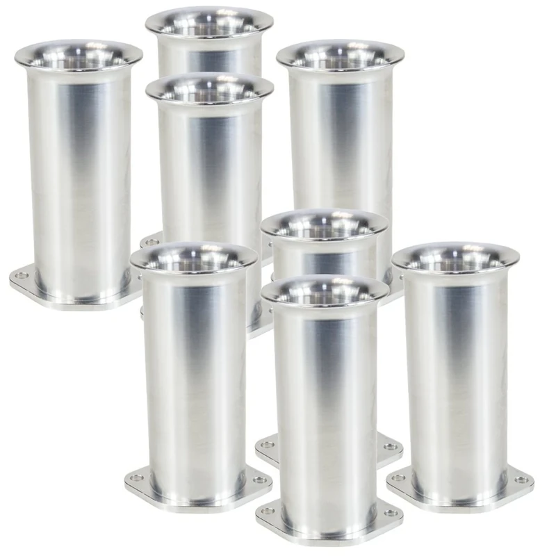 Ramair Filters BOT-40-100-8PK Weber DCOE 40 mm Bolt on Velocity Stack Carb Trumpet, 100 mm, Set of 8