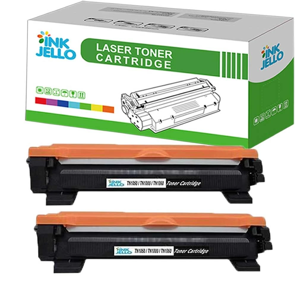 ECSC Toner Cartridge For Printer, Compatible with Brother DCP-1510 1512 1610W 1612W HL-1110 1112 1210W 1212W MFC-1810 1910 1910W TN1050 (Black, 2-Pack)