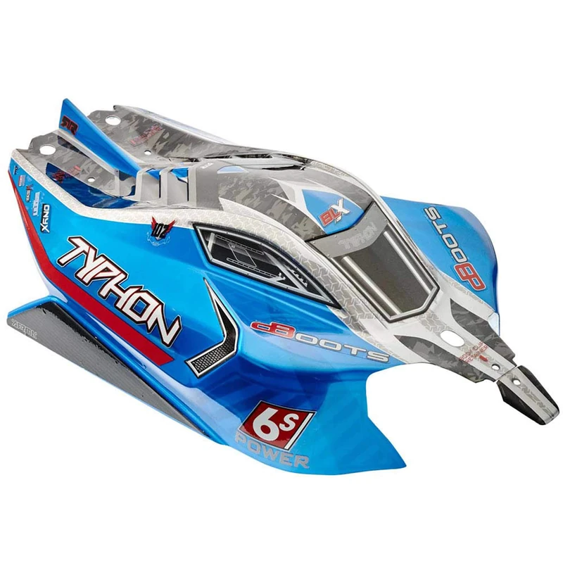 ARRMA AR406118 1/8 Painted Body with Decals, Blue: TYPHON 6S BLX Radio Control Car Spares