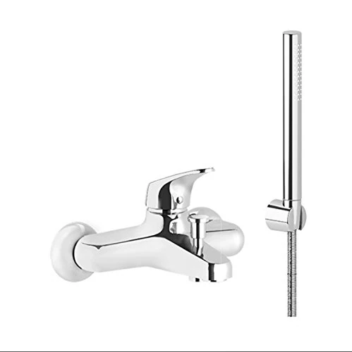ERCOS | Single Lever Bath Mixer with Outdoor Shower Kit, Chrome Tap