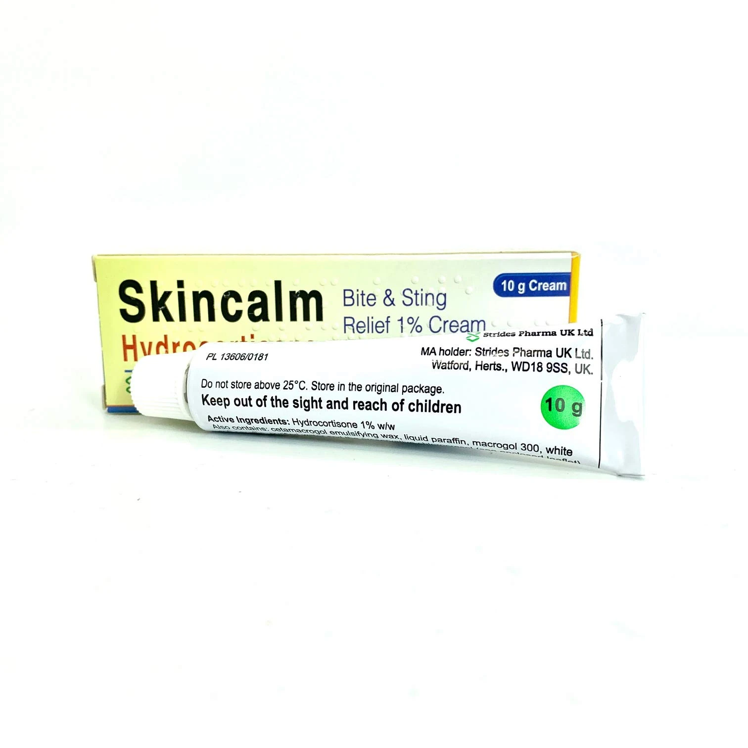5 x Skincalm 10g Bite and Sting Relief 1% Cream