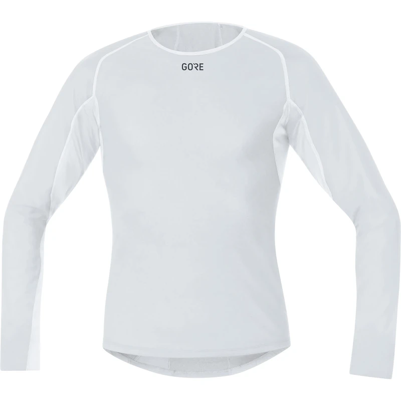GORE WEAR Mens M Windstopper Baselayer Thermo Long Sleeve Shirt, Light Grey/White, L EU