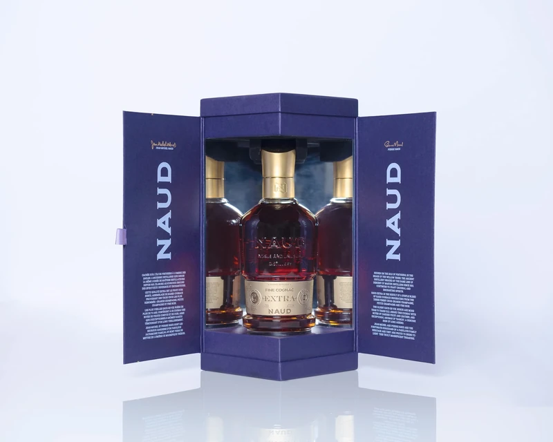 NAUD Cognac Extra, 42.3 Percent ABV, 70cl, Award Winning, supplied in a stunning gift box