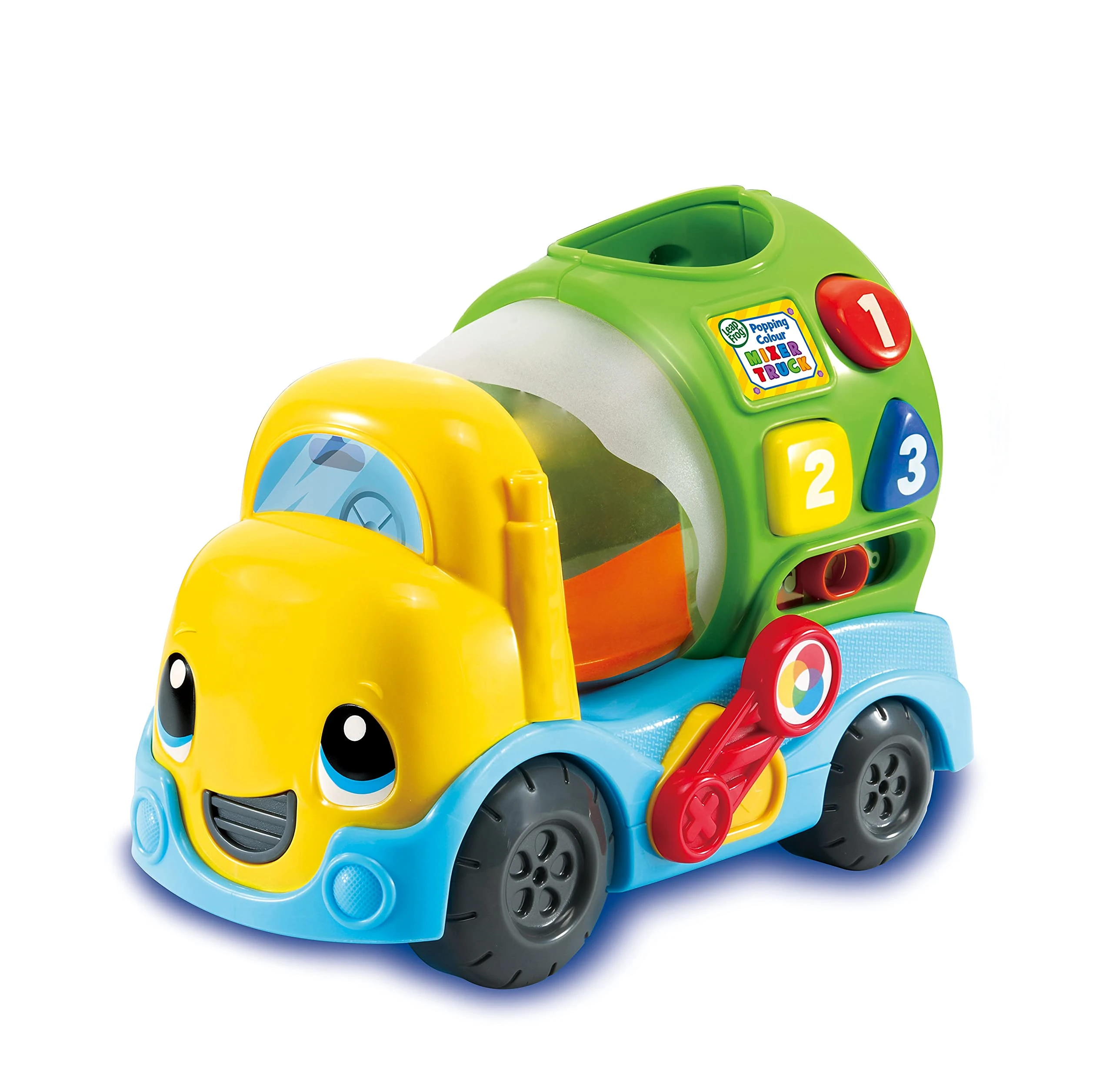 LeapFrog 601903 Popping Colour Mixer Truck Learning Baby Toy Educational Musical Shape Sorter, Sounds Babies & Toddlers from 6 Months+, Boys & Girls