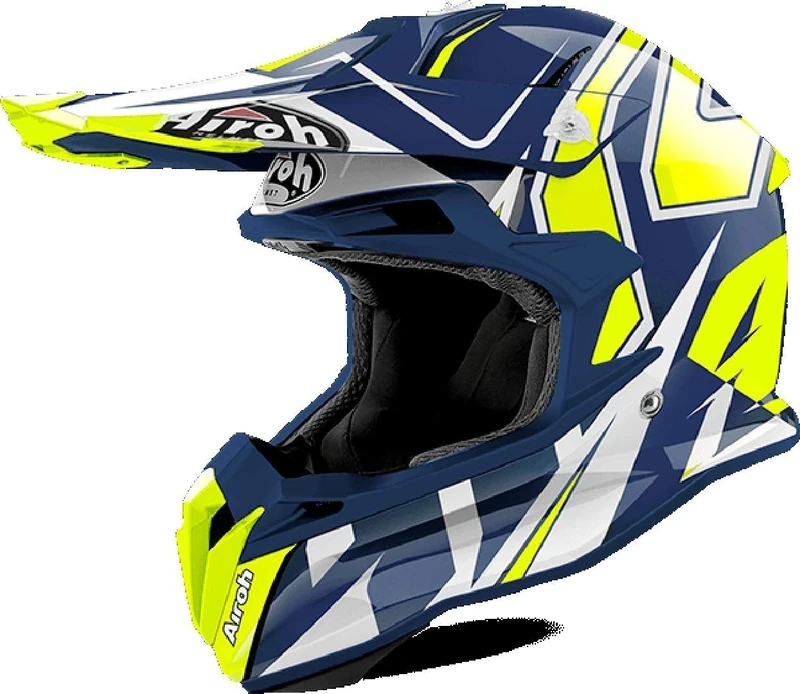 HELMET AIROH TERMINATOR OPEN VISION SHOCK BLUE GLOSS L