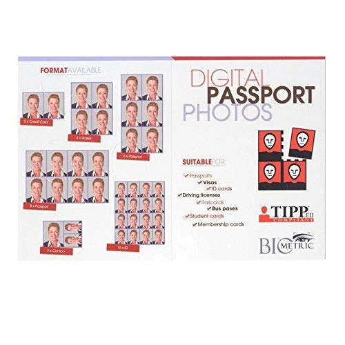 UniversalPassport Wallet - Holds 4 Pictures - 1000-Count Pack - Image 1