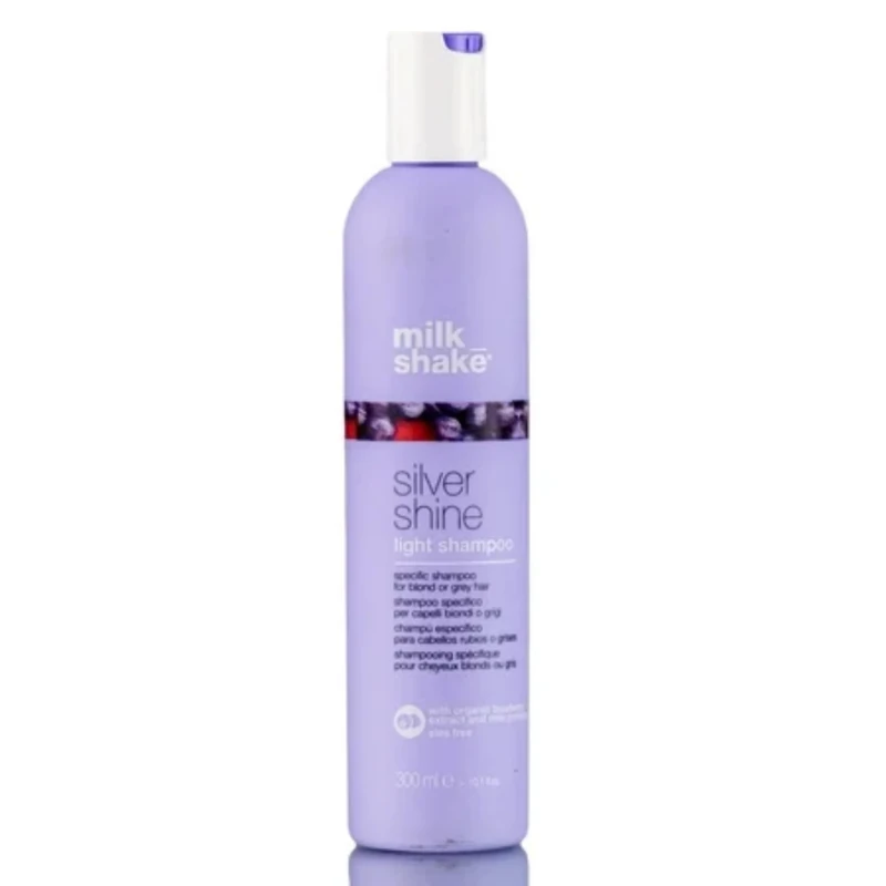 milk_shake | Silver Shine Shampoo 300 ml, Specific Anti-Yellow Delicate Shampoo for Blonde or Grey Hair, with Purple Pigment, Made in Italy