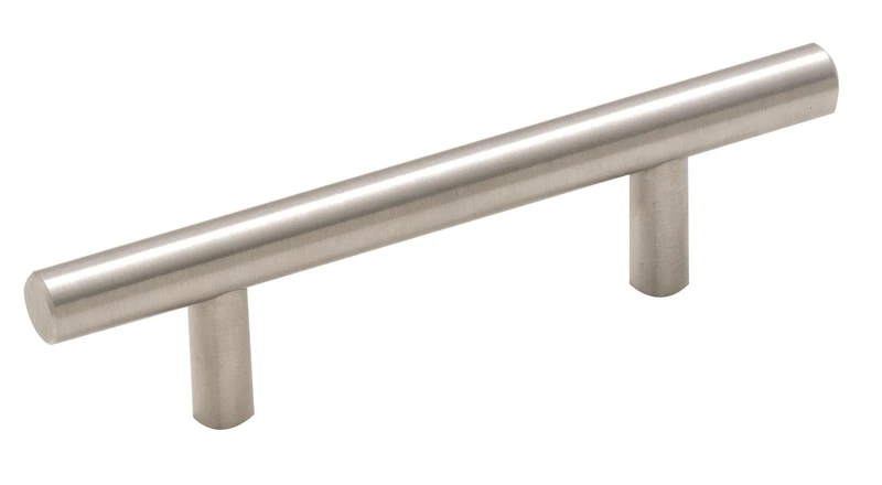 Amerock | Cabinet Pull | Sterling Nickel | 3 inch (76 mm) Center to Center | Bar Pulls | 10 Pack | Drawer Pull | Drawer Handle | Cabinet Hardware