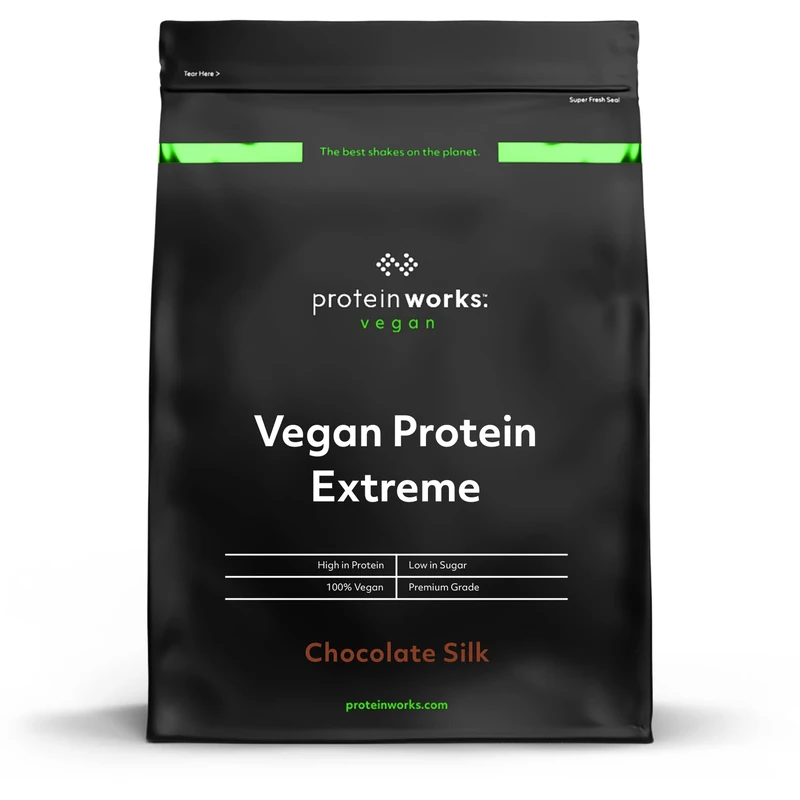 Protein Works | Vegan Protein 360 - Platinum Innovation, Premium Vegan Protein Powder, Plant-Based Protein Shake, Essential Vitamins & Minerals, Low Sugar, Chocolate Silk, 57 Servings, 2kg
