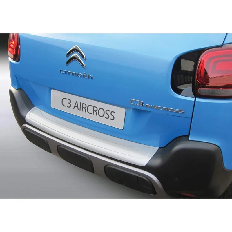 RGM Rear Sill Protector (ABS) Compatible with Citroen C3 Aircross 2017- Black