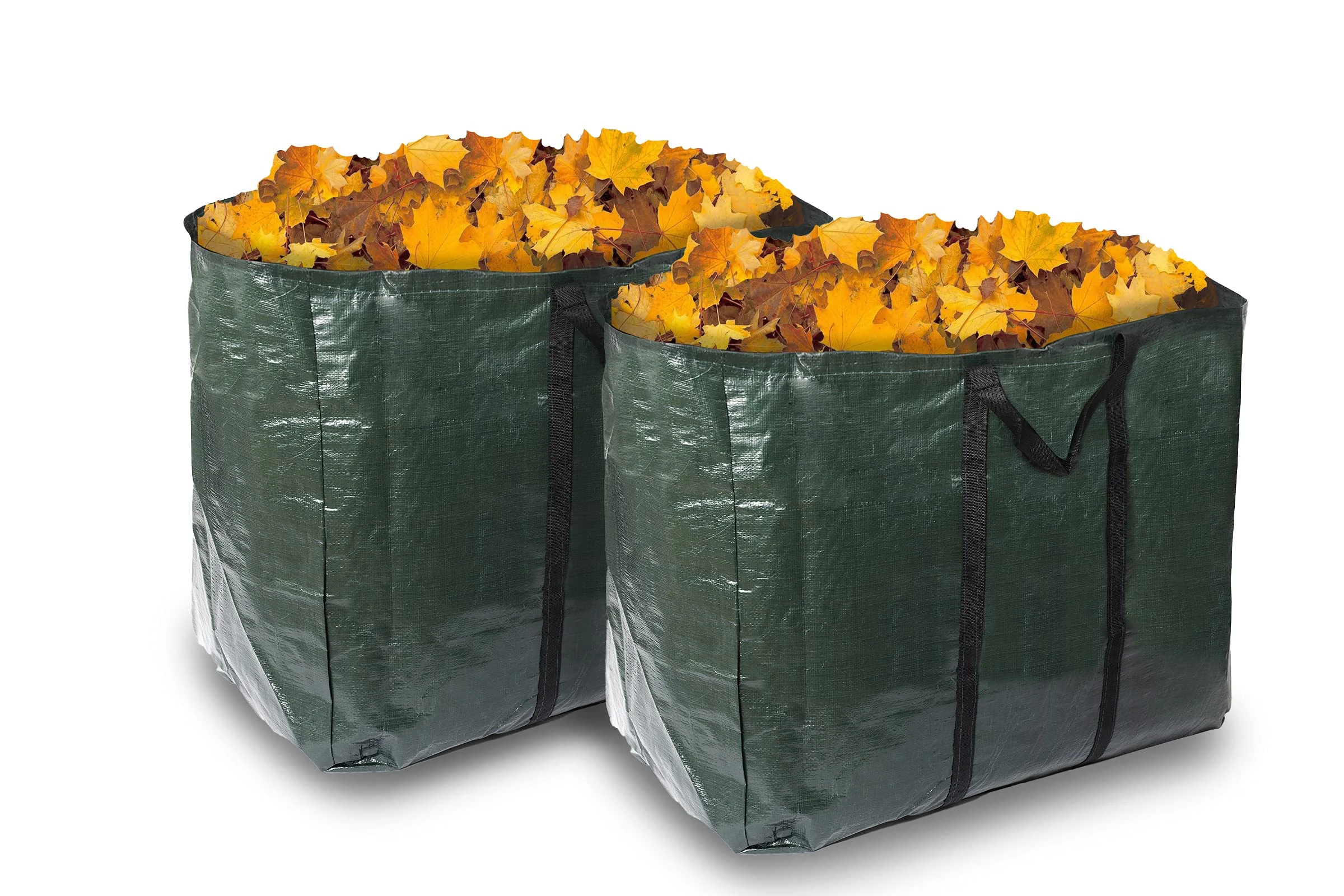 ADEPTNA Set of 2 Large Heavy Duty 150 Litre Garden Bags Waste Refuse Rubbish Grass Sack Waterproof Reusable