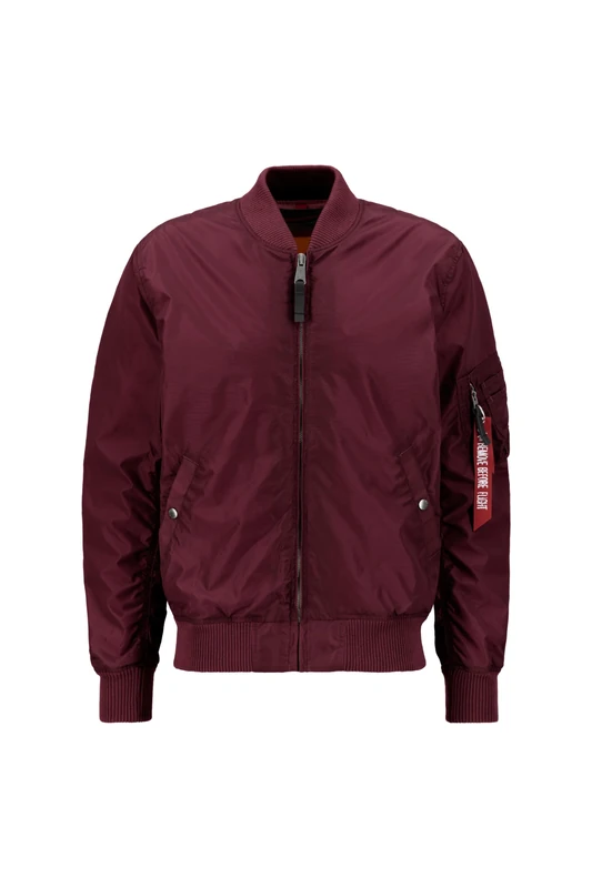 Alpha Industries MA-1 TT Bomber Jacket for Men Dark Maroon