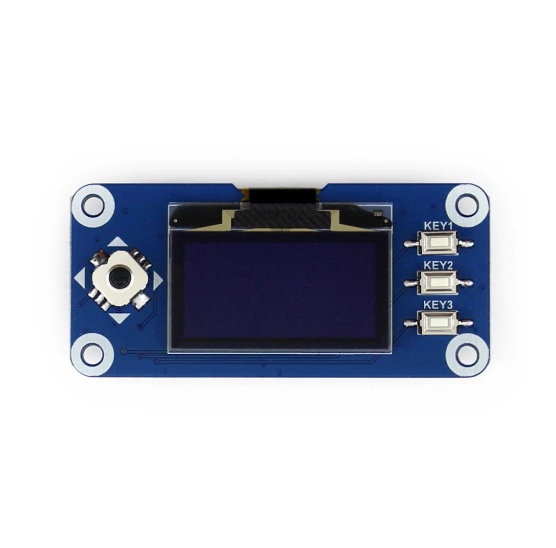 Waveshare Raspberry Pi 128x64 Pixels 1.3inch OLED Display Hat with Embedded Controller,Communicating Via SPI or I2C Interface