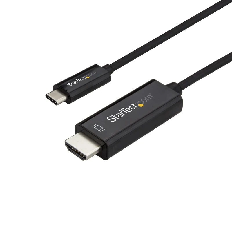 StarTech.com 10ft (3m) USB C to HDMI Cable - 4K 60Hz USB Type C to HDMI 2.0 Video Adapter Cable - Thunderbolt 3 Compatible - Laptop to HDMI Monitor/Display - DP 1.2 Alt Mode HBR2 - Black (CDP2HD3MBNL)