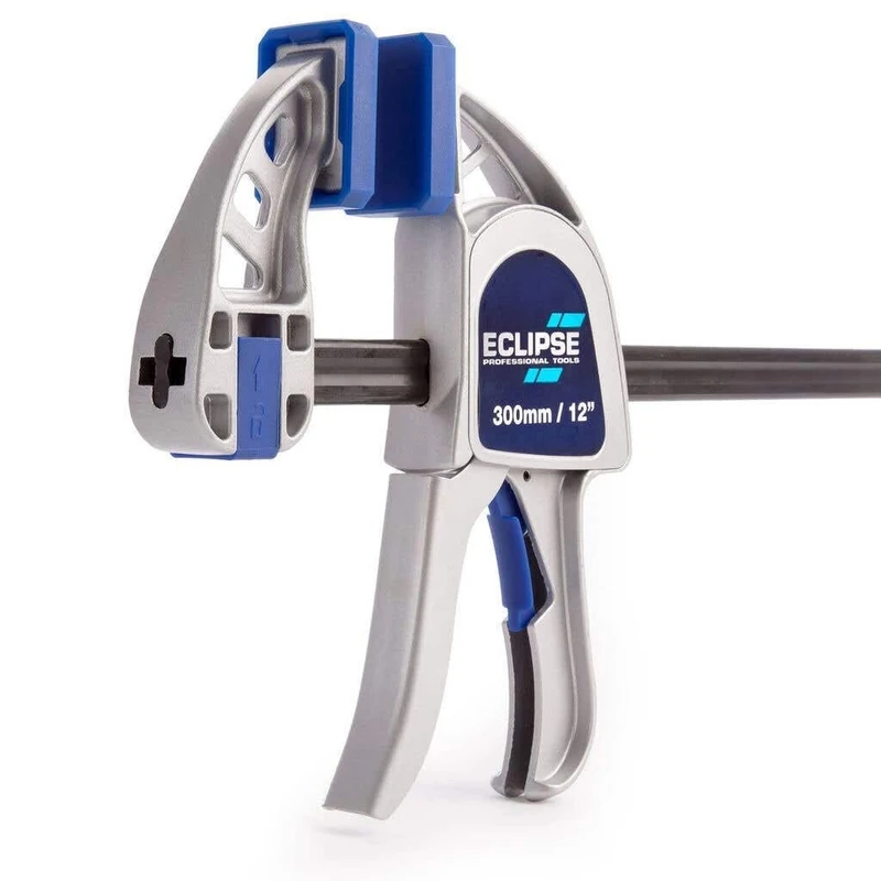 Eclipse Professional Tools EOHBC36-HD Heavy Duty One Handed Bar Clamp 900mm (36"), Blue/Silver/Black
