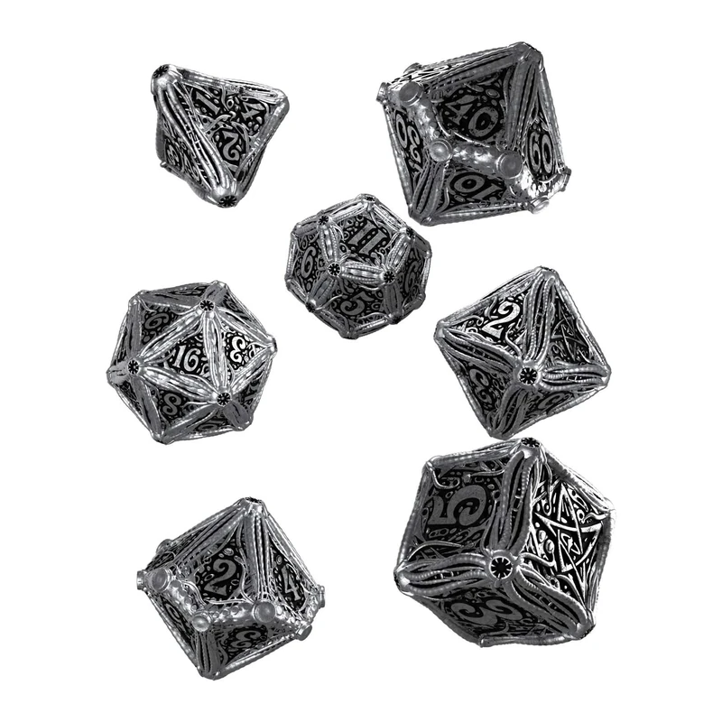 Q WORKSHOP Metal Call Of Cthulh Dice Set (7)