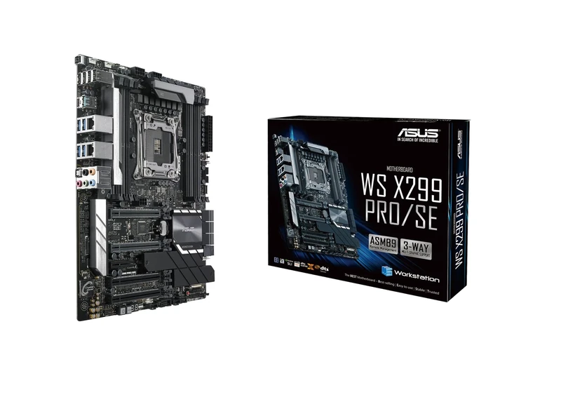 ASUS WS X299 PRO/SE 2066 Intel X299 DDR4 S-ATA 600 ATX Workstation Socket - Black