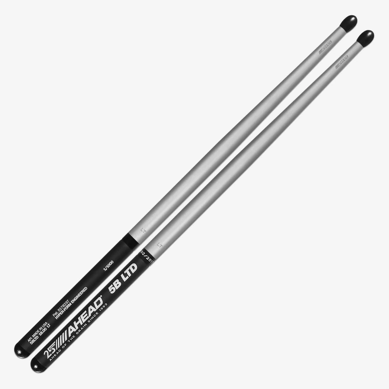Ahead 14" Black/Chrome S-Hoop Marching Pad with Snare Sound (Black Carbon Fiber) - Image 1