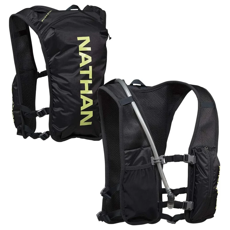 Nathan NS4196-0015-00 QuickStart Hydration vest, Black, 4 L