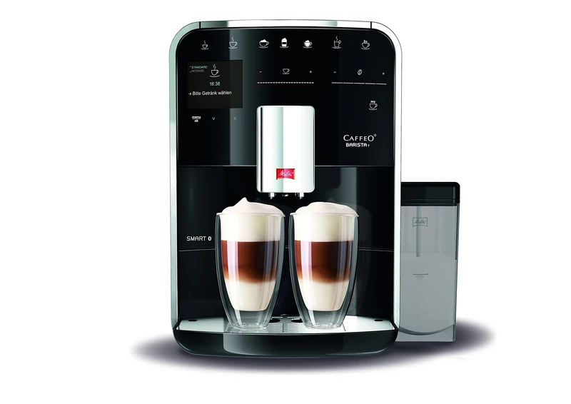 Melitta Barista T SMART F83/0-102, Compact Bean to Cup Coffee Machine, Bluetooth connectivity, Connect App, Whisper Grinder (Quiet Mark), Black