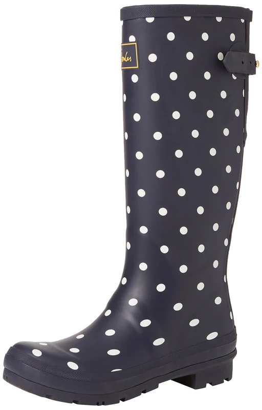 Joules Women's Welly Print Rain Boots - French Navy Spot - Image 1
