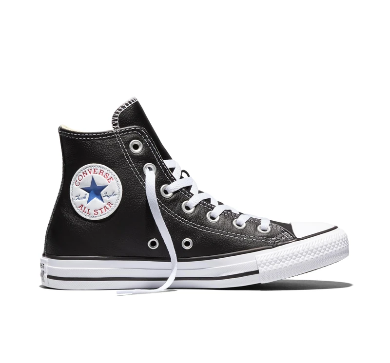 Converse Chucks AS Hi Classic Lea 132170C The New I-Robot 1S581 Leather Black, Schuhe Unisex Sizegroup 10:41.5