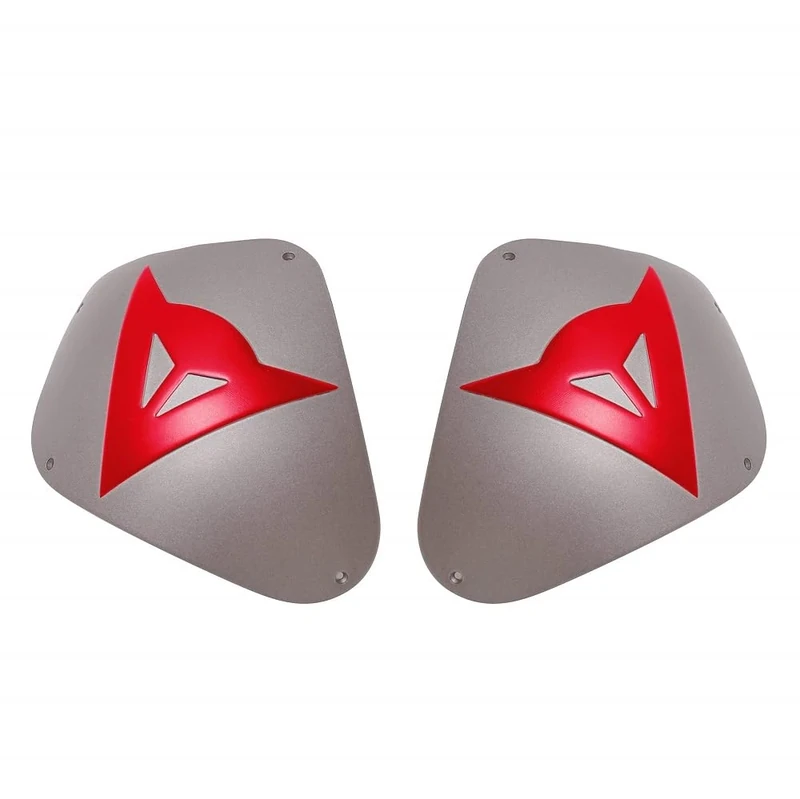 Dainese - Shoulder Sport Alum Kit. Unisex, Motorbike Safe Equipment, Motorcycle Jacket Shoulder Protection, Motorbike Shoulder Slider, 2 Replaceable Aluminum Plates, 4 Holes, Aluminium/Red