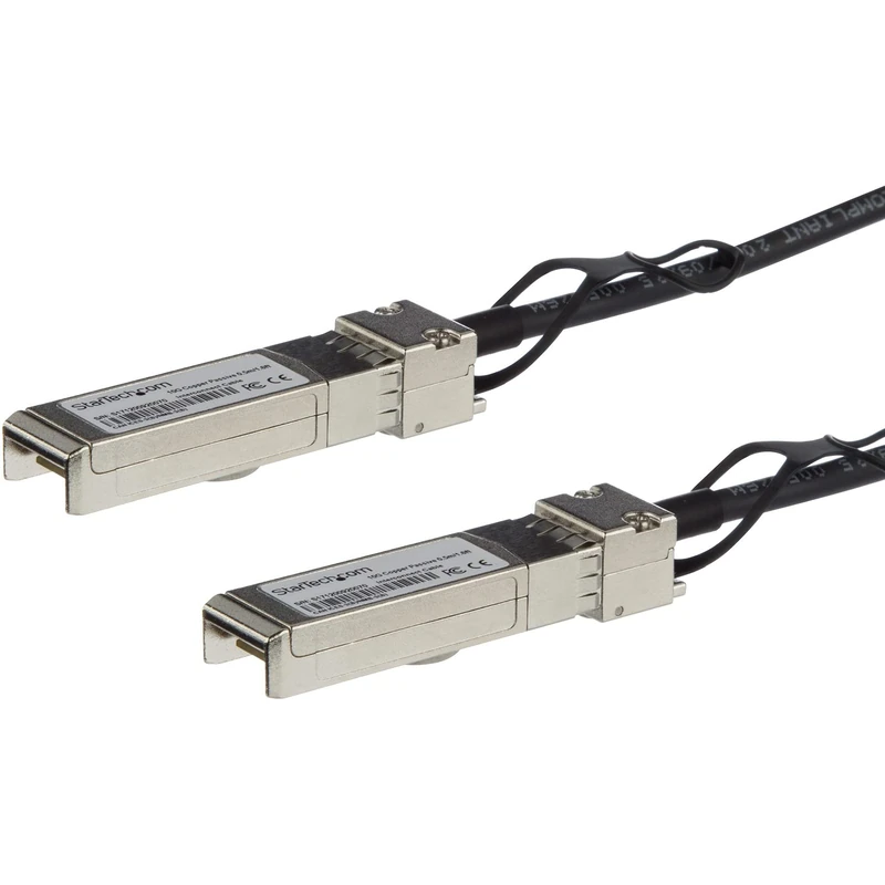 StarTech.com MSA Uncoded Compatible 0.5m 10G SFP+ to SFP+ Direct Attach Breakout Cable Twinax - 10 GbE SFP+ Copper DAC 10 Gbps Low Power Passive Transceiver Module DAC (SFP10GPC05M) - Image 1