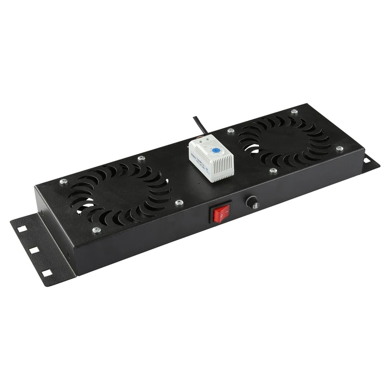 LOGON RAF115BL Fan panel rack accessory - rack accessories (Fan panel, Black, 1 pc(s), 2 fan(s), 280 m³/h)