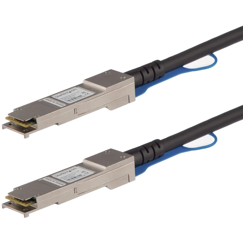 StarTech.com MSA Uncoded Compatible 1m 40G QSFP+ to QSFP+ Direct Attach Breakout Cable Twinax - 40 GbE QSFP+ Copper DAC 40 Gbps Low Power Passive Transceiver Module DAC (QSFP40GPC1M)