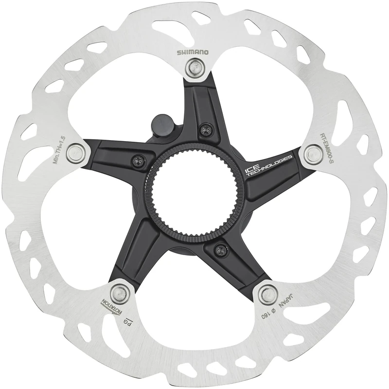 Shimano RT-EM800 Steps rotor with lockring, Ice Tech, 160 mm