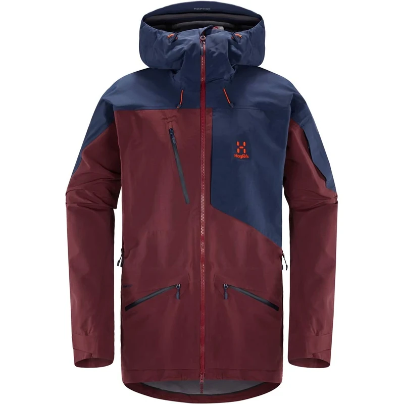 Haglöfs Men's Nengal 3L Proof Jacket, Aubergine/Tarn Blue, S - Image 1