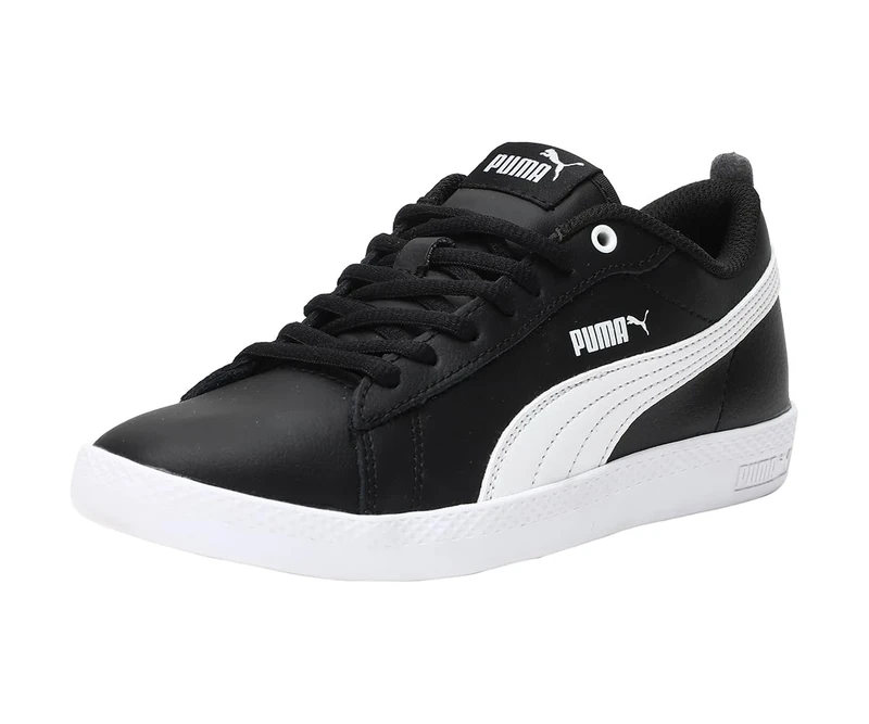 PUMA Women's Puma Smash Wns v2 L Trainers, Puma Black Puma White, 8 UK