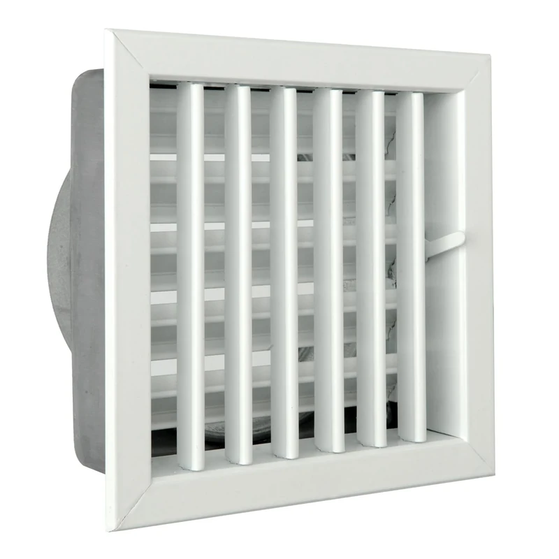 The gcsib1818120-y Ventilation Grill Built-in for Fireplaces, Aluminium Varnished White, 180 x 180 mm